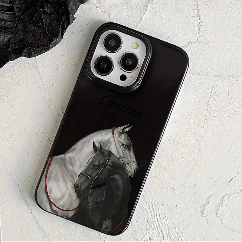 Pferde Handyhülle für iPhone mit Premium Schutz