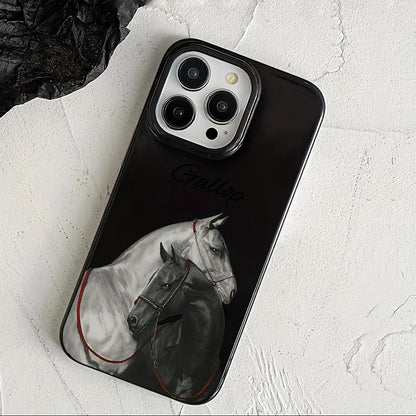 Pferde Handyhülle für iPhone mit Premium Schutz