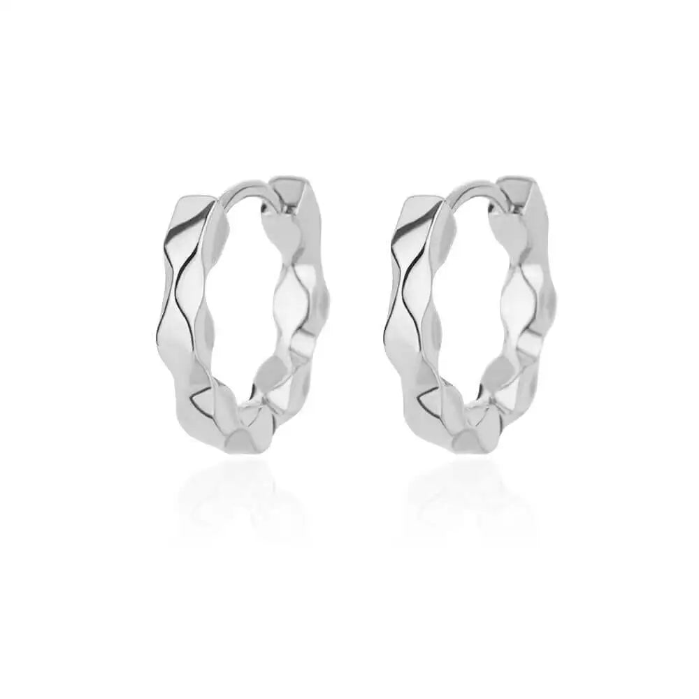 Elegante runde Ohrringe für Frauen und Mädchen, luxuriöse Edelstahl-Creolen, Vintage-Stil, Hochzeit, Verlobung, ästhetischer Schmuck