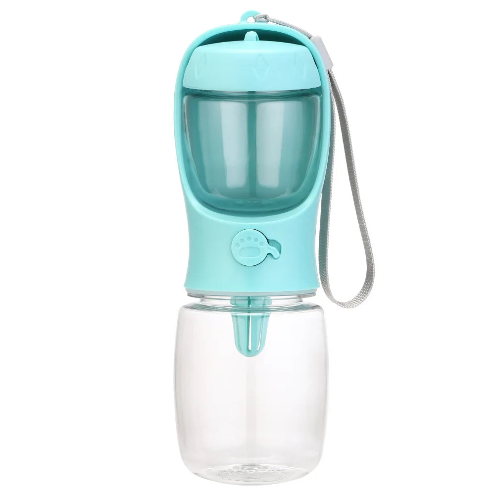 Pets Dog Water Bottle Portable Food Grade Material Dog Cat Travel Pet Water Cup Bottle with Food Dispenser Puppy Water Bottle Petoria Store
