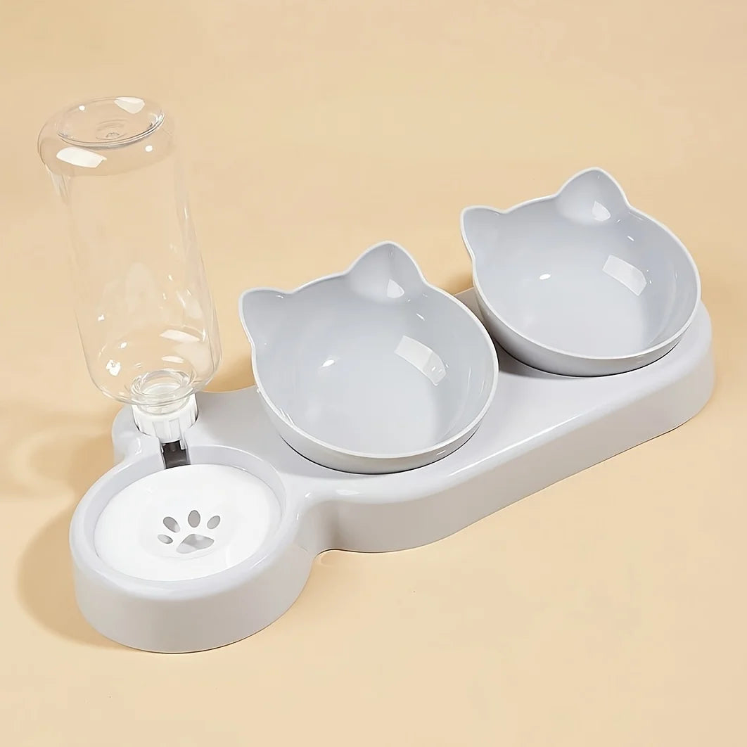 3-in-1 Futter- und Wassernapf mit Nackenschutz