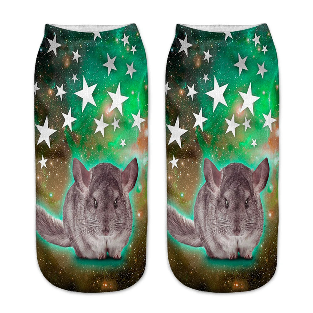 Modische Tiersocken 3D-gedruckt Lustige Kawaii Damen Niedliche Haustiere Fitness Hamster Socken Viele Stile Cool Dropship