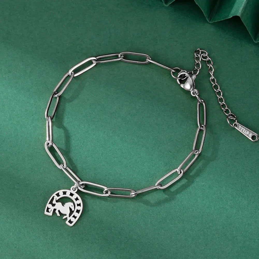 Hufeisen-Armband aus Edelstahl für Damen und Herren Petoria