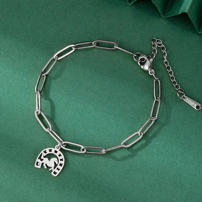 Hufeisen-Armband aus Edelstahl für Damen und Herren Petoria
