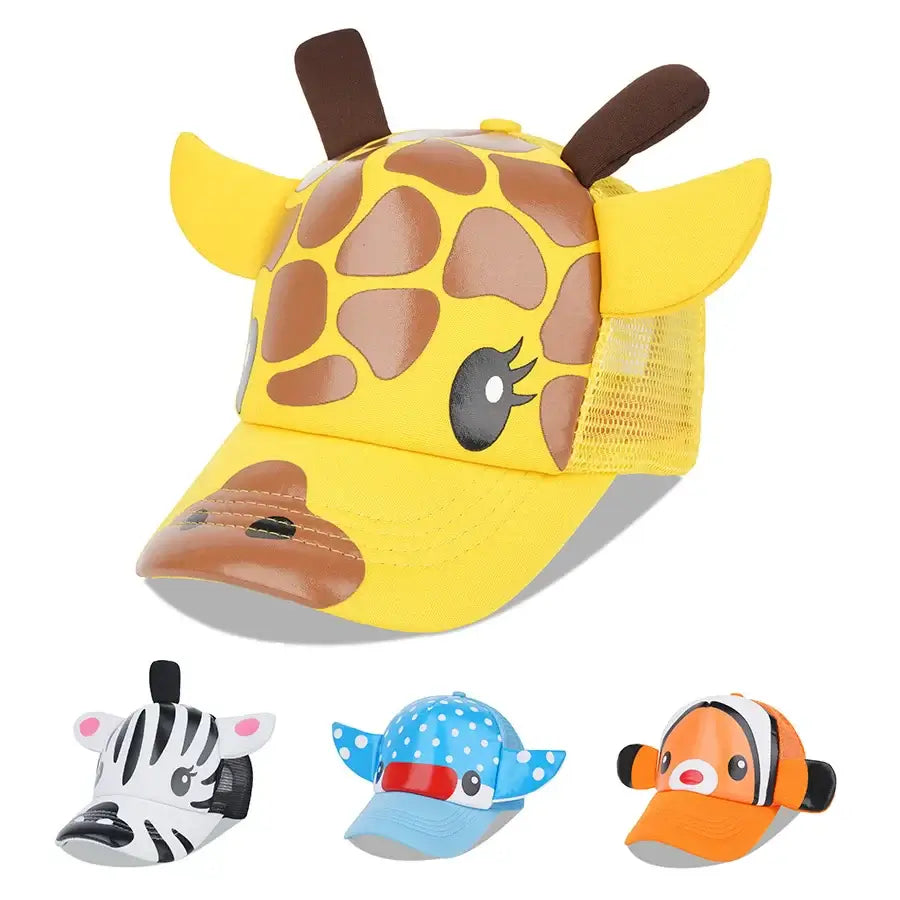 Kinder Baseballkappe mit Giraffenmotiv – Verstellbare Mesh Cap