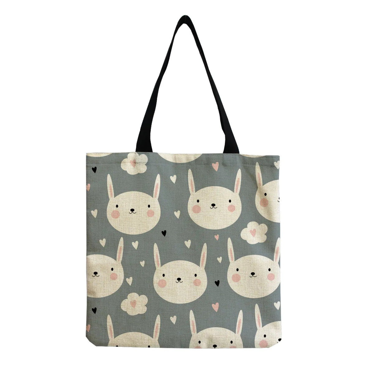 Cartoon Cute Dinosaur Printed Tote Linen Personality Girl Shoulder Bag Large Capacity Travel Storage Packs Women Shopping Bag Petoria Store