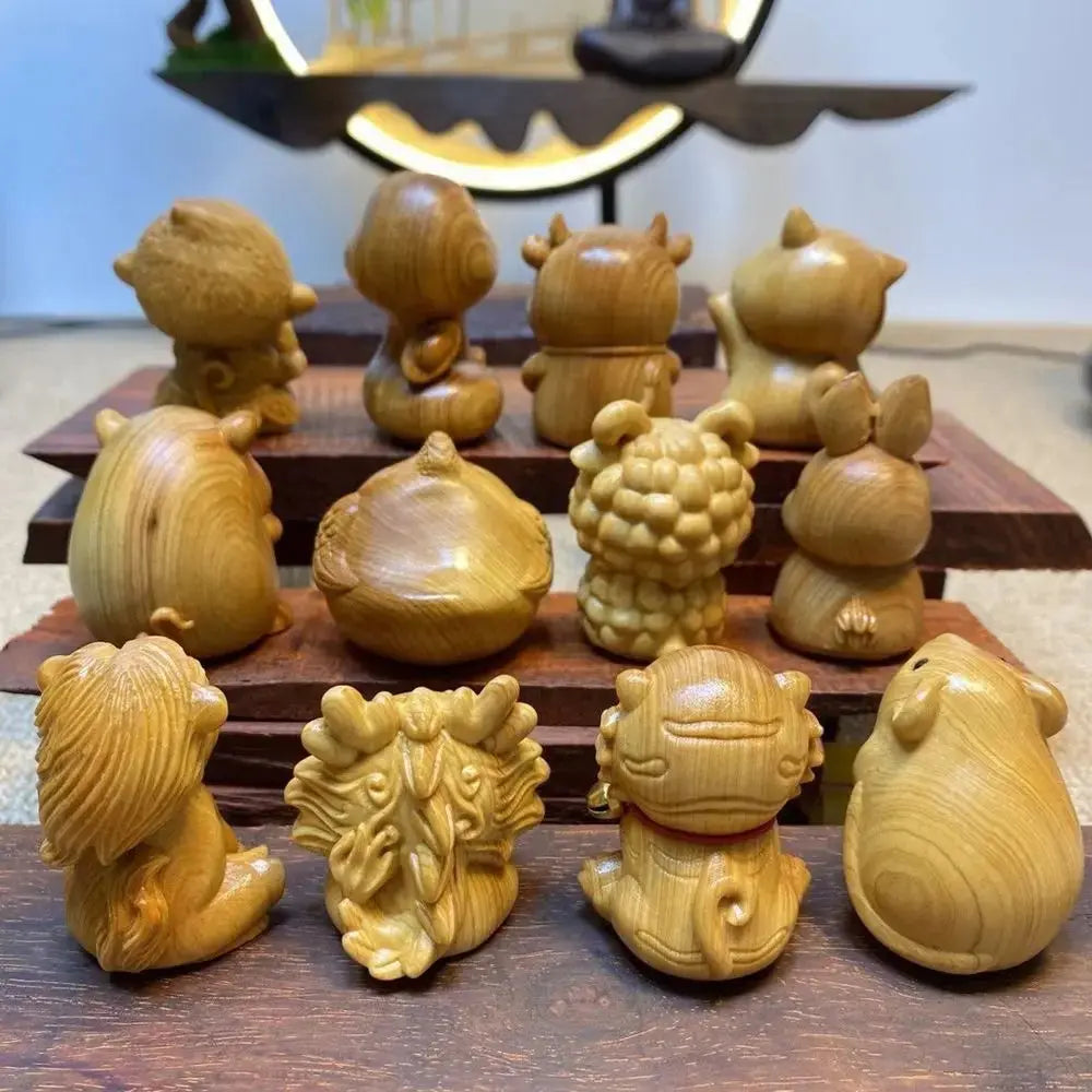 Zwölf Sternzeichen Holz Ornament Petoria