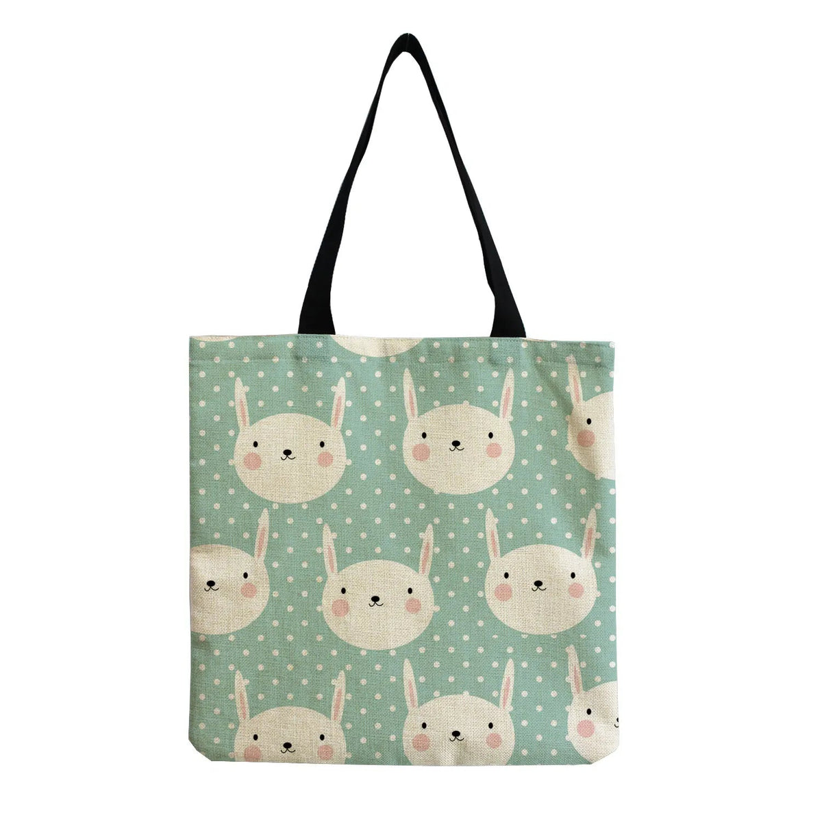 Cartoon Cute Dinosaur Printed Tote Linen Personality Girl Shoulder Bag Large Capacity Travel Storage Packs Women Shopping Bag Petoria Store