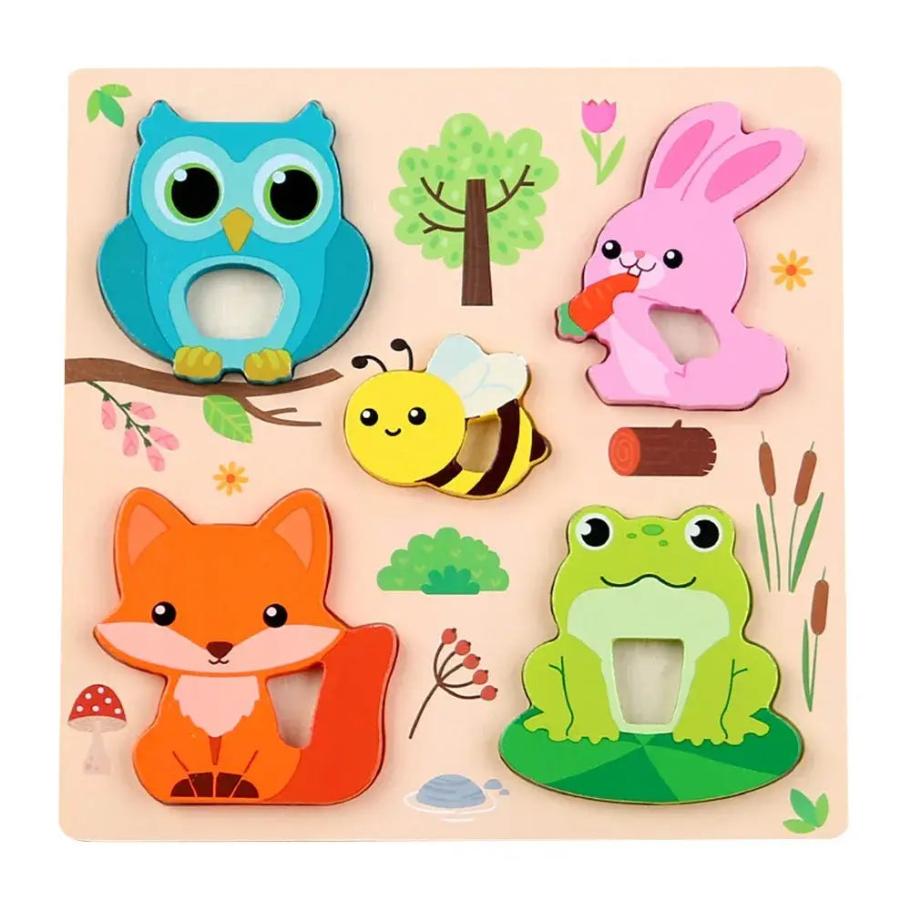 🦁 Petoria™ 3D Holz Tier Puzzle