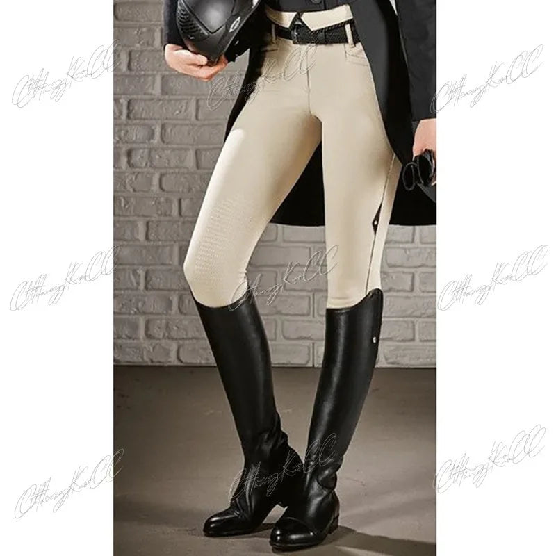 Reitstiefel für Damen aus PU-Leder – Hoch und bequem