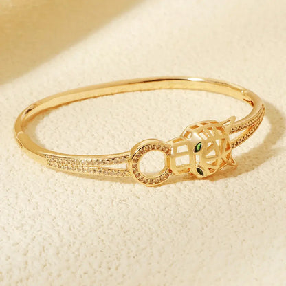 Goldenes Tier Armband aus Edelstahl