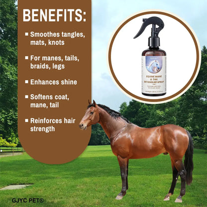 Premium Mähnen- und Schweif Entwirrungsspray Petoria
