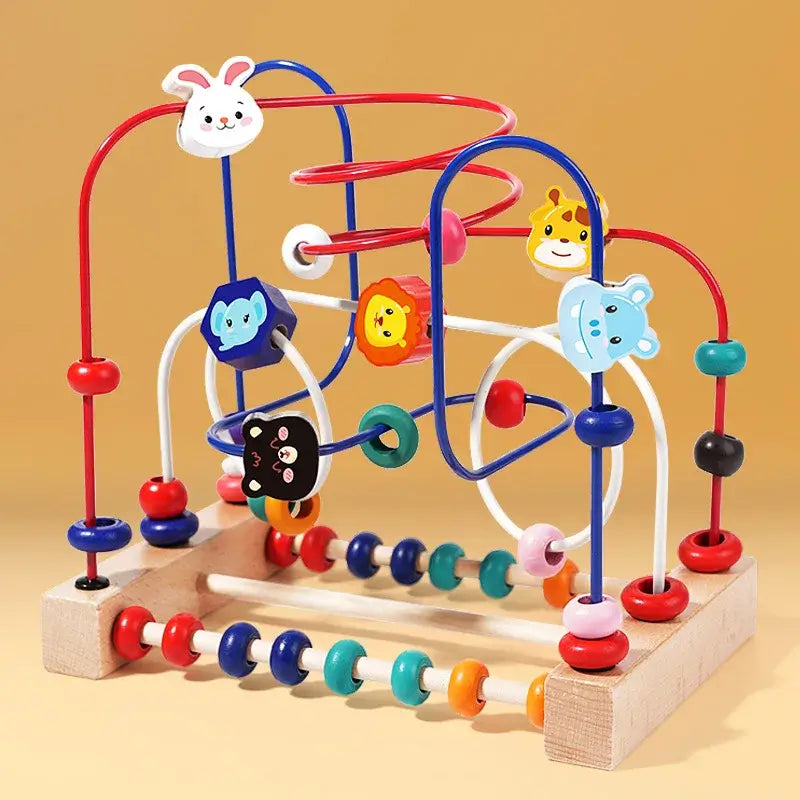 Holz Perlenlabyrinth Lernspiel für Kinder