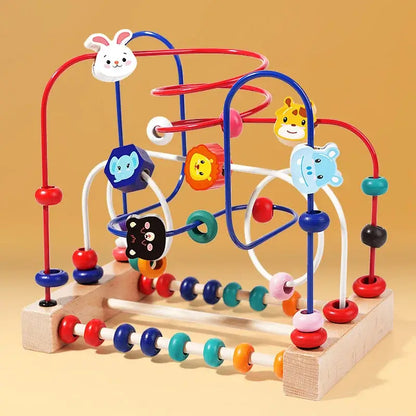 Holz Perlenlabyrinth Lernspiel für Kinder