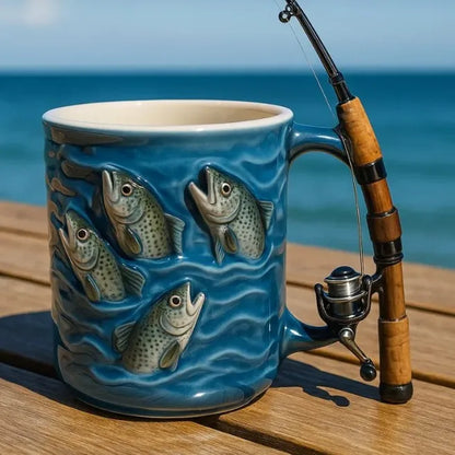 Angelbecher – Kreativer Kaffeebecher für Angler
