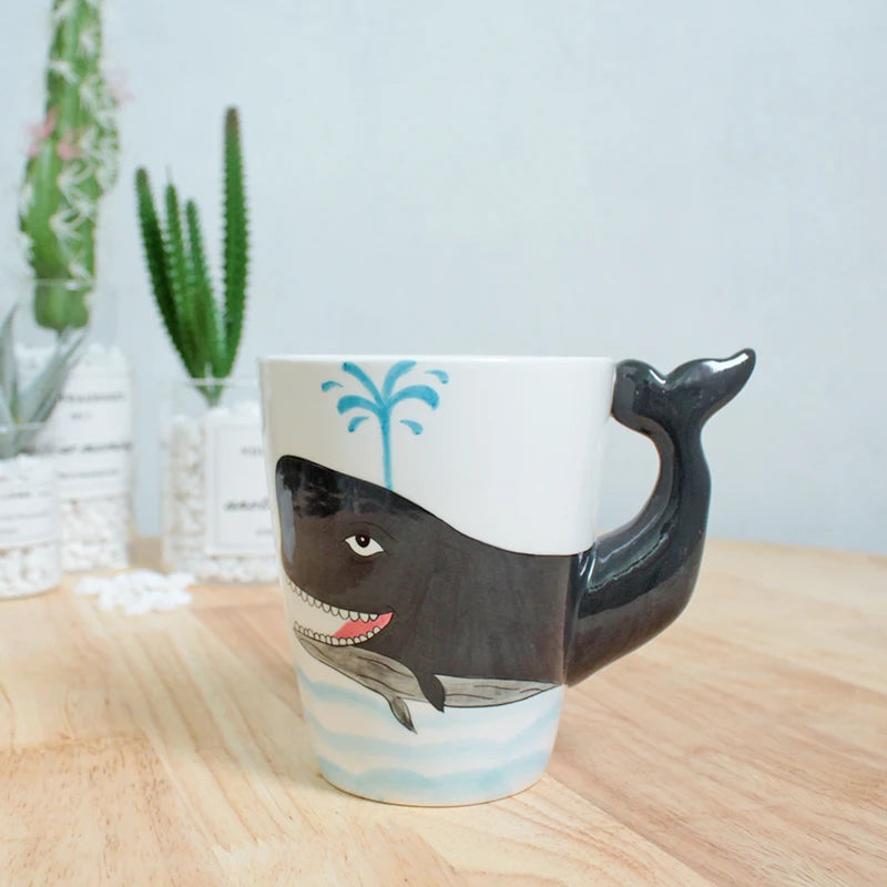 Dinosaurier Keramiktasse – 3D Kaffeebecher