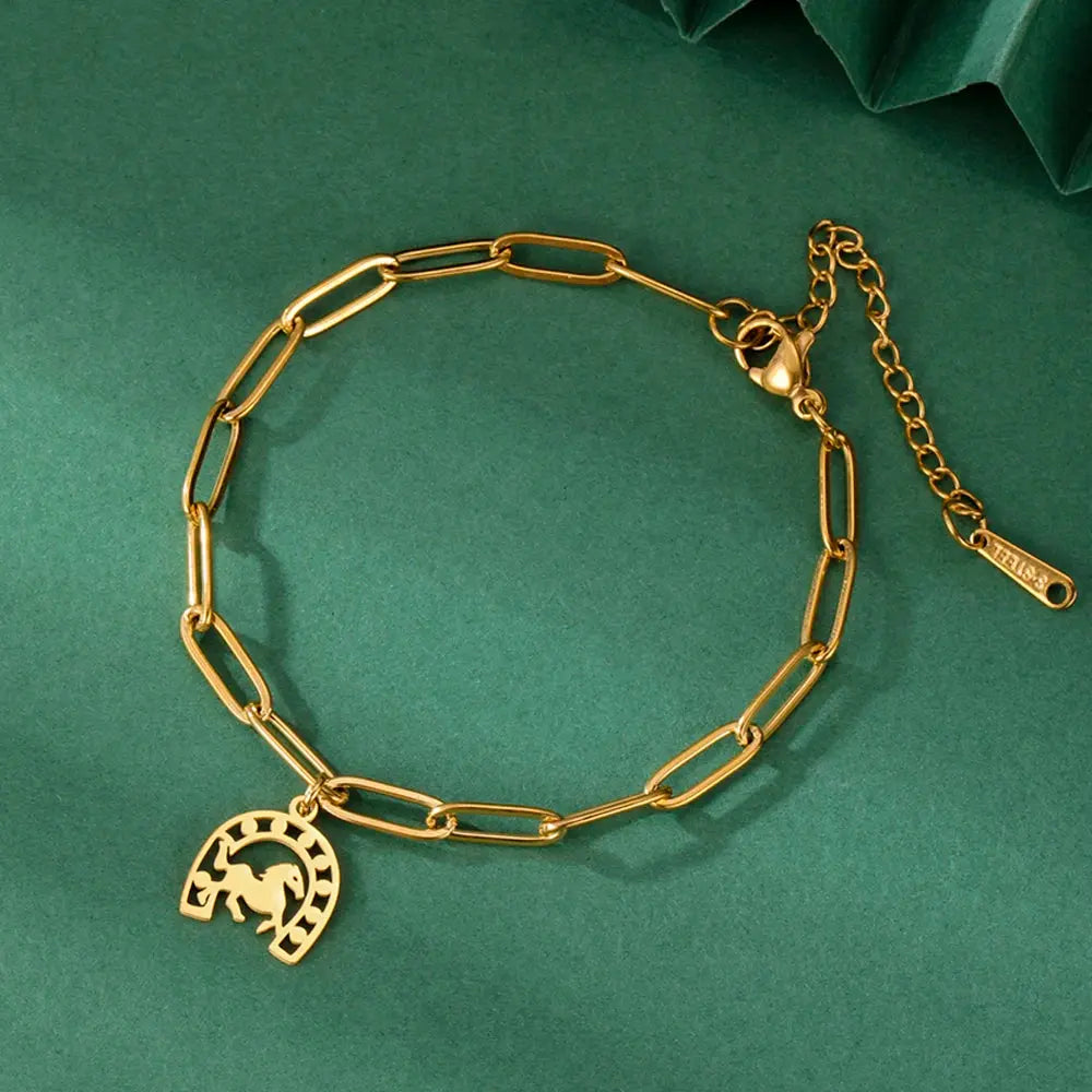 Hufeisen-Armband aus Edelstahl für Damen und Herren Petoria