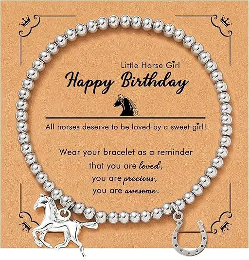 Pferde-Charm-Armband für Mädchen – Liebevolles Geschenk