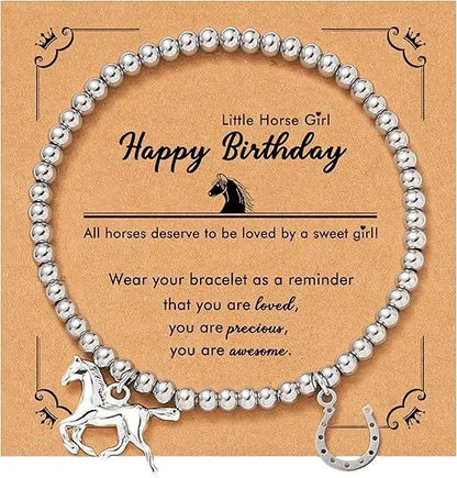 Pferde-Charm-Armband für Mädchen – Liebevolles Geschenk