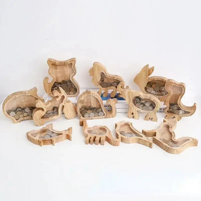 Holz Tier Sparschwein für Kinder Petoria
