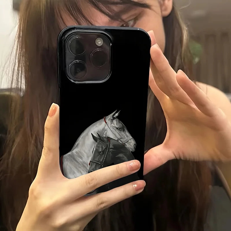 Pferde Handyhülle für iPhone mit Premium Schutz