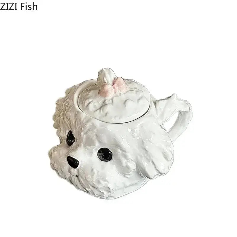 Teddy Hunde Keramiktasse mit Untertasse Petoria