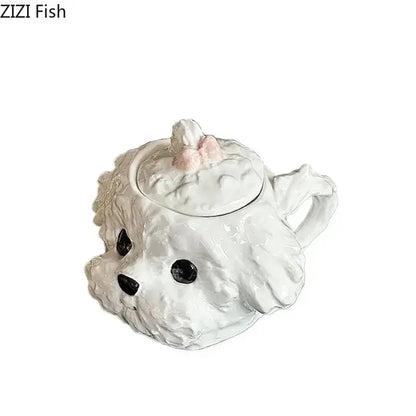 Teddy Hunde Keramiktasse mit Untertasse Petoria