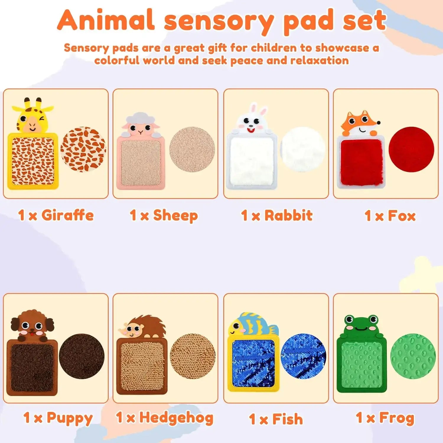 🧩 Petoria™ Tier Sensorikmatten Set (8-teilig)