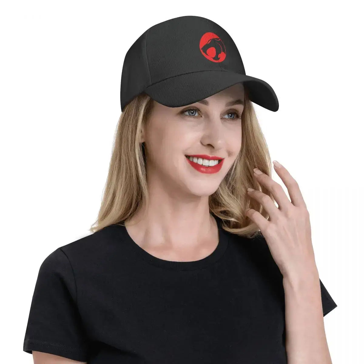 Vintage Baseballkappe mit Katzenlogo – Verstellbare Unisex Cap