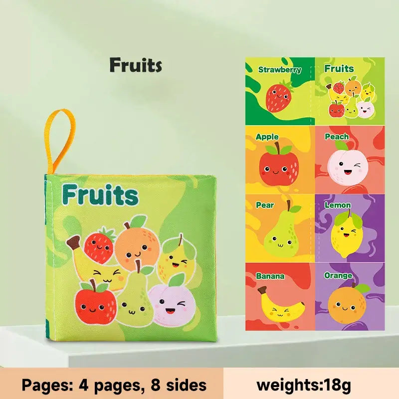 Sensorisches Stoffbuch für Babys Montessori