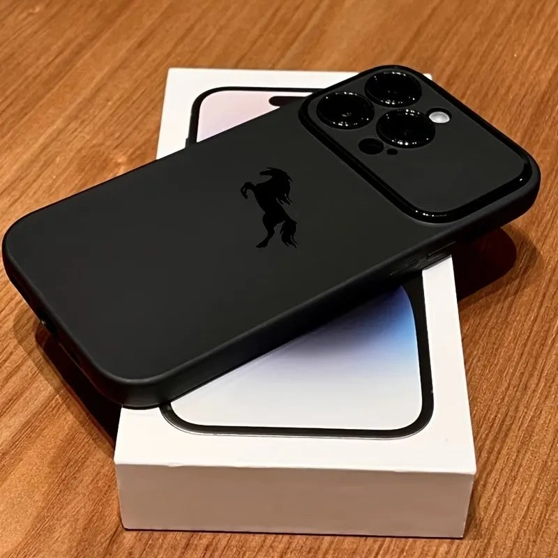 Pferde-Handyhülle für iPhone – Matt und stoßfest