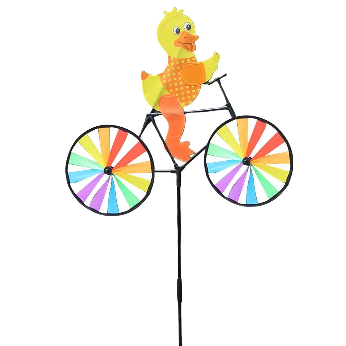 Cute 3D Animal on Bike Windmill Yard Art Whirly Garden Stakes Decorations for Holiday Garden Decoration Petoria Store