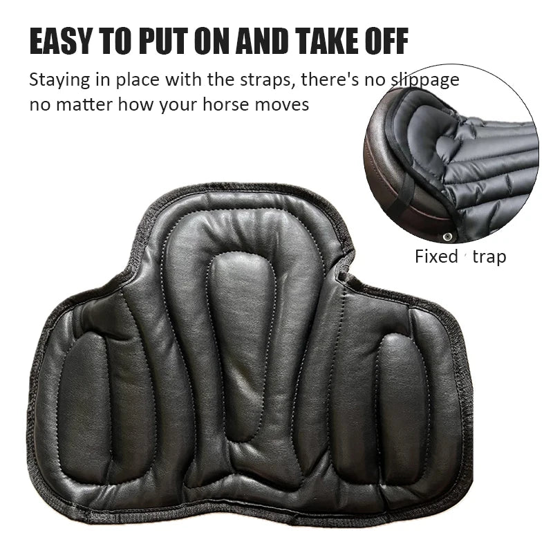 Reiten Sattel Pad Kunstleder Shock Weiche Reitsport Sitz Pad Western Lange Sattel Kissen Motorrad Sitzkissen