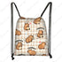 Cute Animal Capybara Graphic Pattern Drawstring Bags Women Outdoor Storage Bags for Travel Backpack Shoes Holder Bookbag Petoria Store