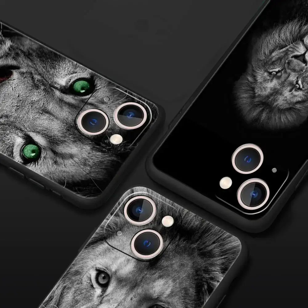 Löwen Handyhülle für iPhone mit Robustem Schutz