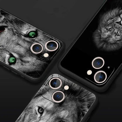 Löwen Handyhülle für iPhone mit Robustem Schutz