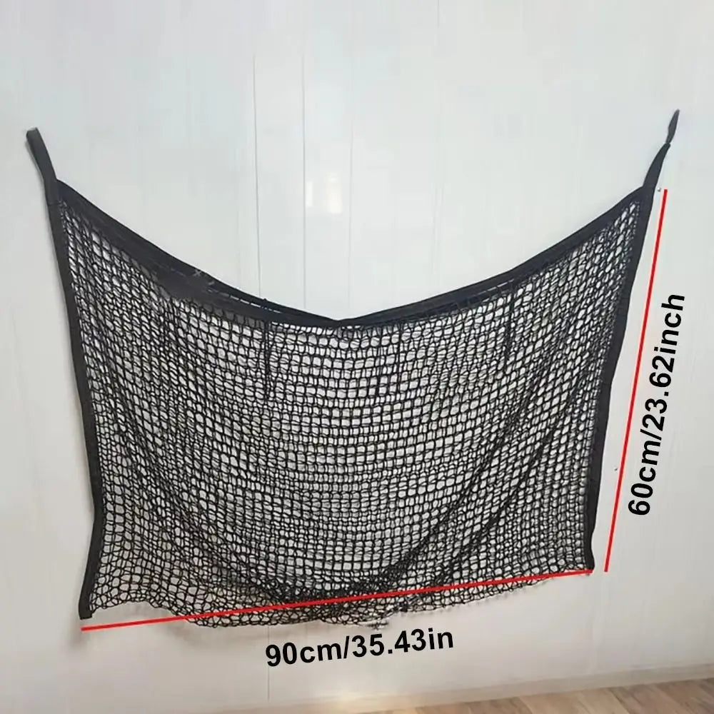 1 Stück Neues Slow-Feed Heunetz zum Aufhängen 80x90cm Pferde-Heunetz Große Kapazität Heufütterungsbeutel für Pferde Ziegen Schafe