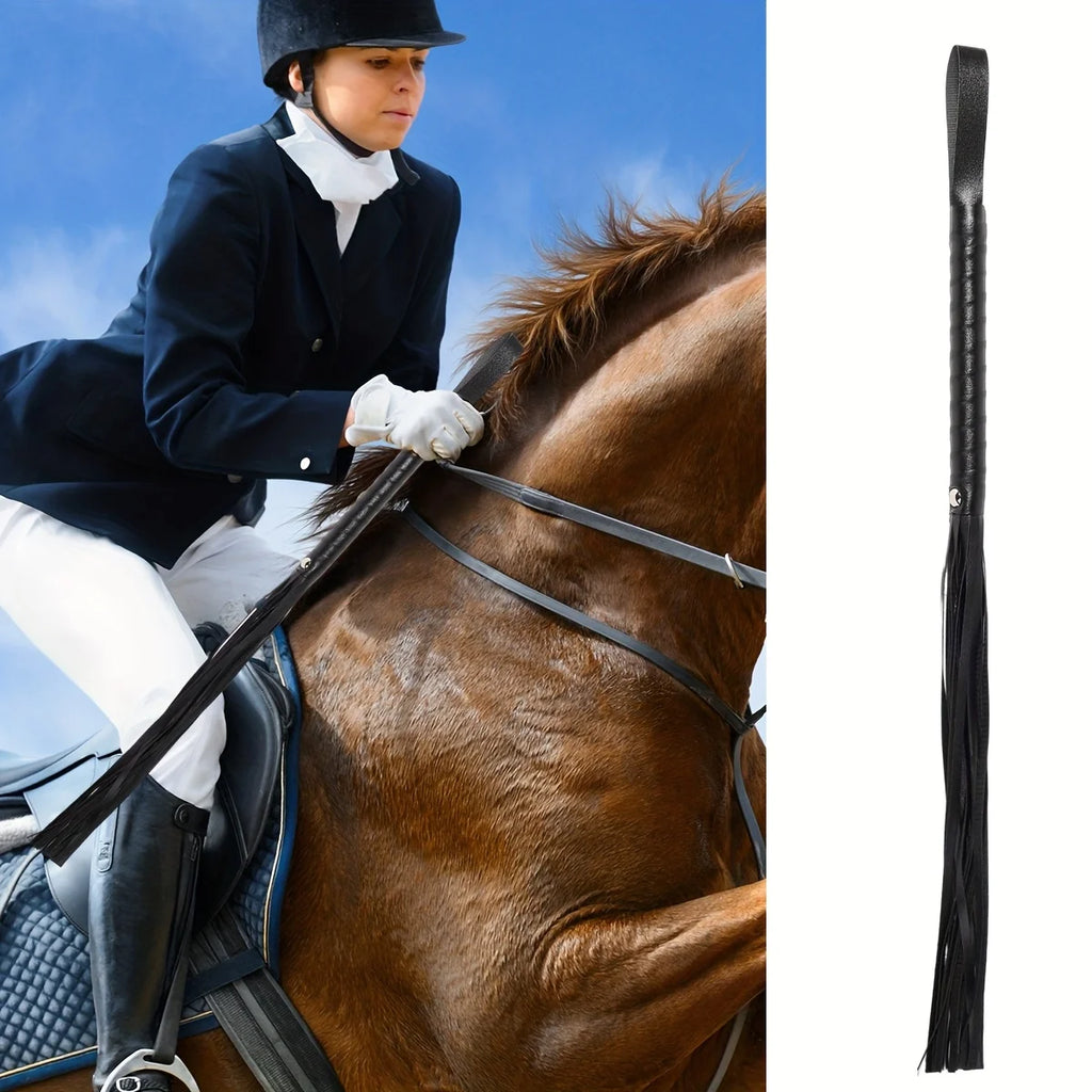 Reitgerte, Handgeflochtene Lederpeitsche, Elegantes & Kraftvolles Reitsport-Zubehör