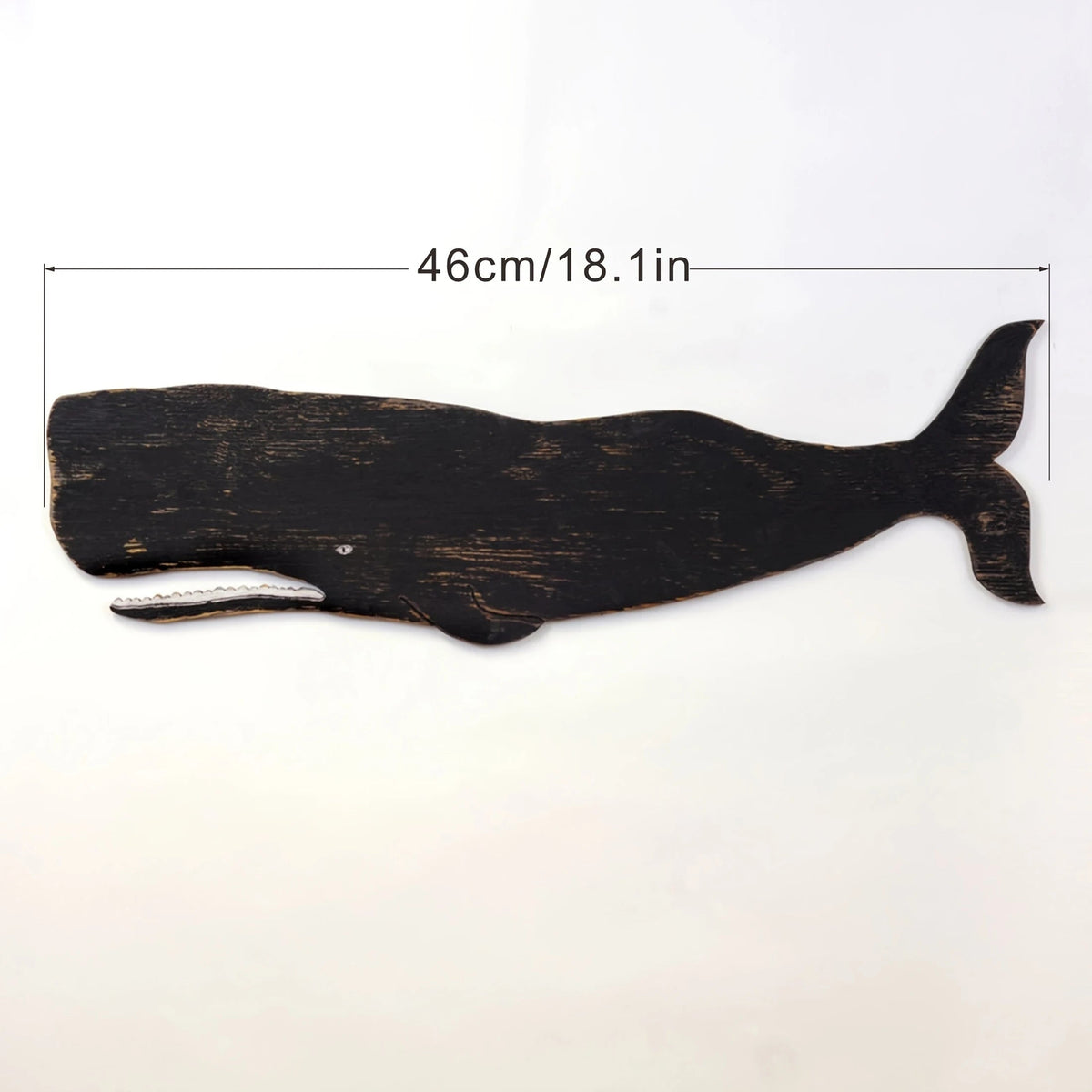1pcs Wooden Retro Whale Dolphin Wall Decoration 2D Flat Print Exquisite Marine Animal Wooden Pendant Interior Design Decoration Petoria Store