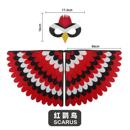 🦚 Petoria™ Pfauen Umhang mit Maske