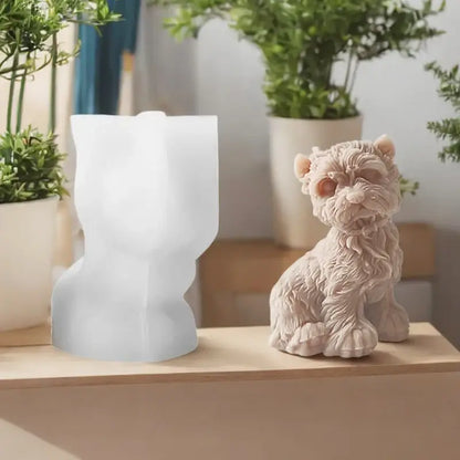 Hunde Kerzenform aus Silikon für DIY Kerzen