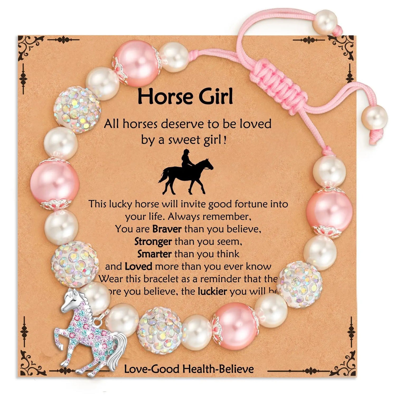 Pferde-Charm-Armband für Mädchen – Liebevolles Geschenk