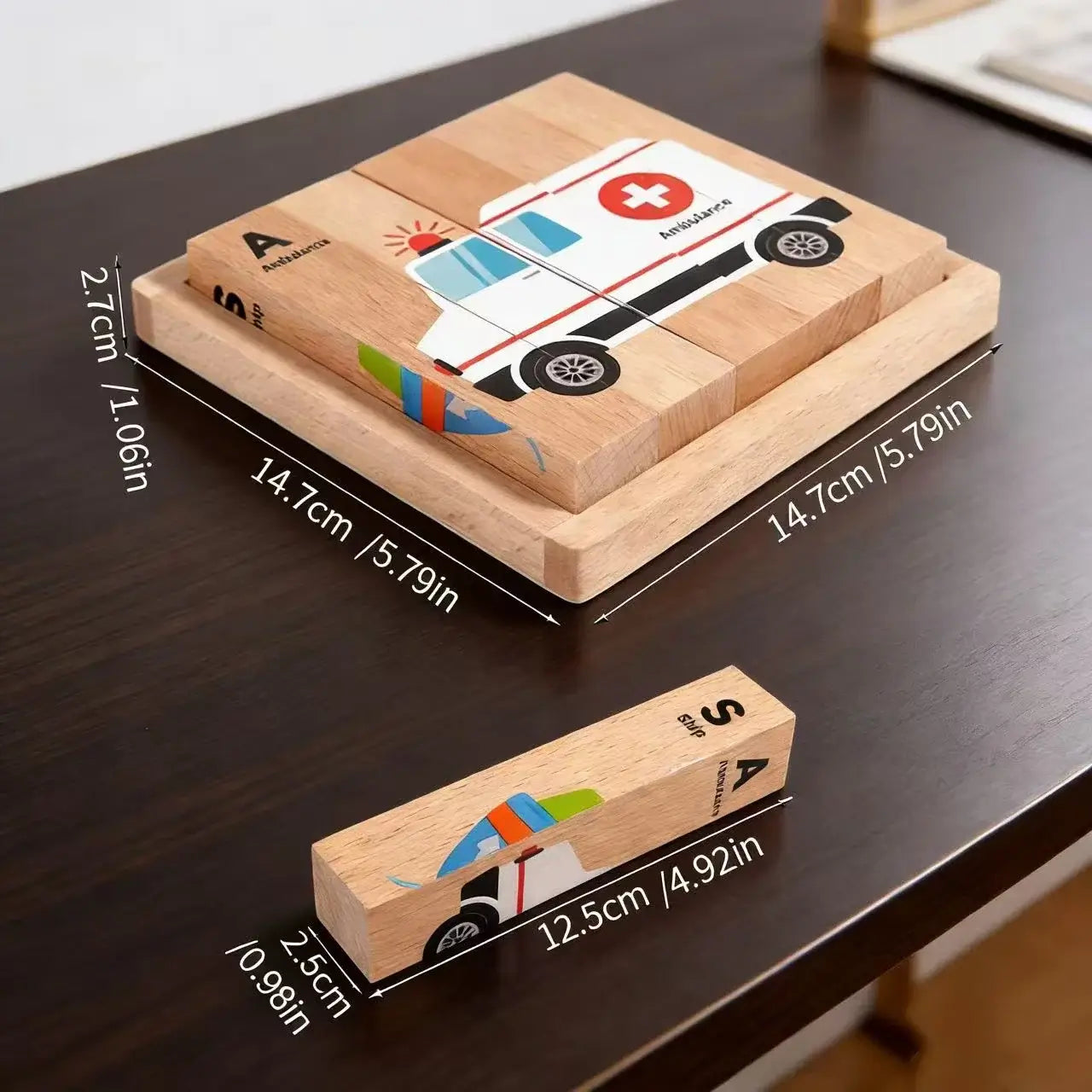 Holz Tier Puzzle Montessori Lernspiel