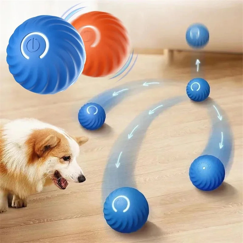 Intelligentes Hundespielzeug, Ball, elektronisch, interaktiv, Haustierspielzeug, beweglicher Ball, USB, automatisch bewegend, hüpfend, für Welpen, Geburtstagsgeschenk, Katzenprodukt