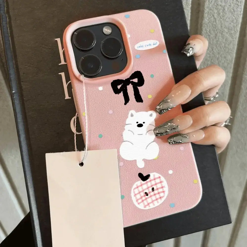 Polka Dot Tier Handyhülle für iPhone
