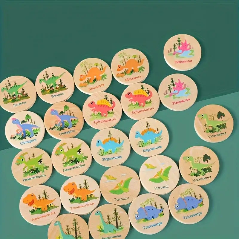 Holz Memory-Spiel mit Tiermotiven für Kinder