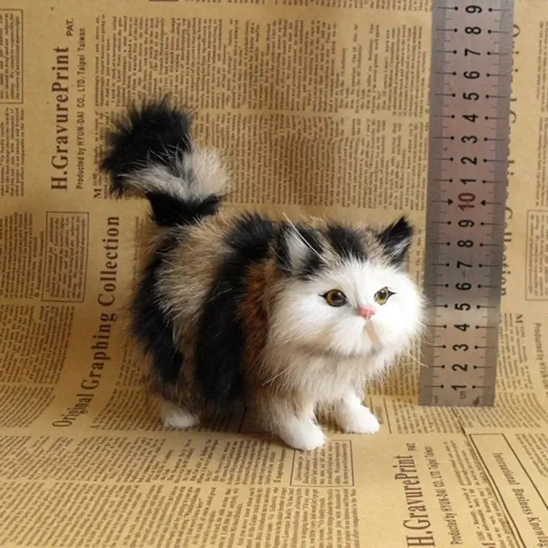 Realistische Katzen Plüschfigur Kuscheltier