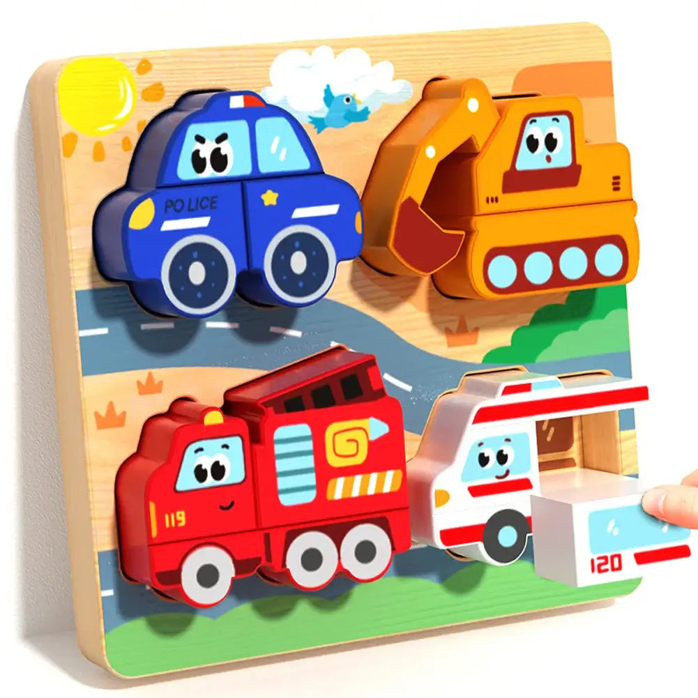 🧩 Petoria™ 4-in-1 Holz Tier Puzzle