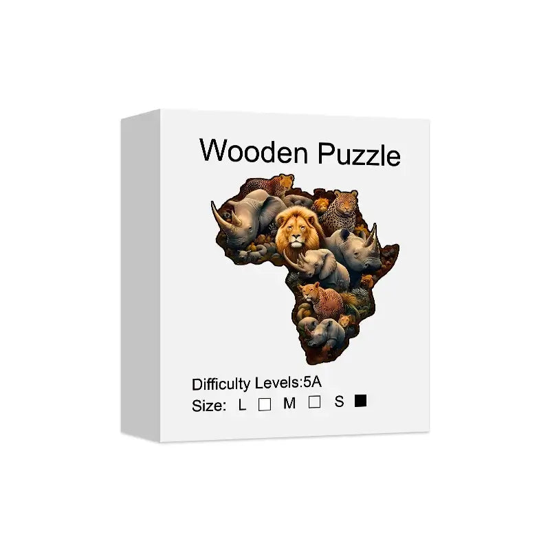 Tierwelt Holzpuzzle – Lernspiel für Kinder