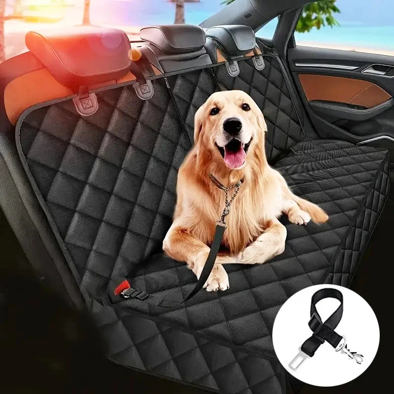 🐾 Petoria® Wasserdichter Auto-Rücksitzbezug für Hunde &amp; Katzen – Rutschfeste Schutzdecke mit Sicherheitsgurt-Öffnungen